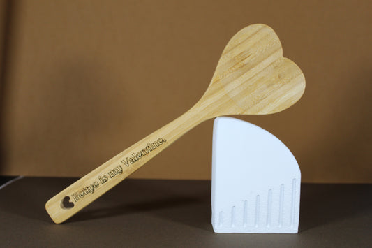 Wooden Engraved Heart Spoon